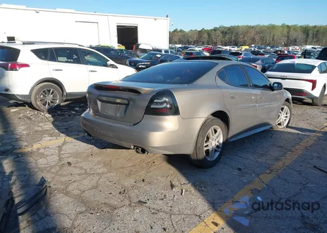2007 Pontiac Grand Prix Gt from USA, damaged, VIN 2G2WR554571141593